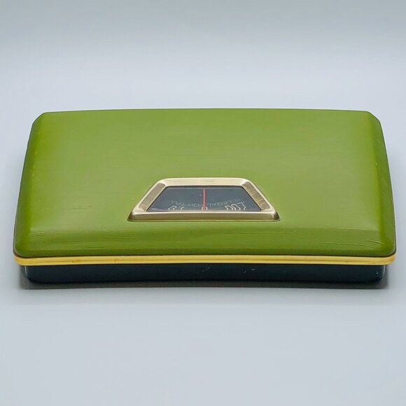 Vintage BORG Avocado Olive Green Personal Bathroom Scale 300lbs MCM Lifestyle - Picture 5 of 15